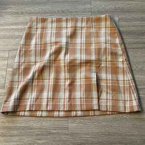 Like New Sunday Best (Aritzia) Tatiana High-Waisted Plaid Mini Skirt - 4